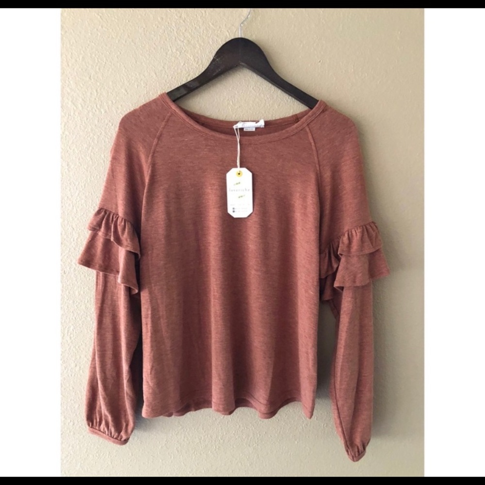 Ruffle long sleeve top - Picture 4 of 7